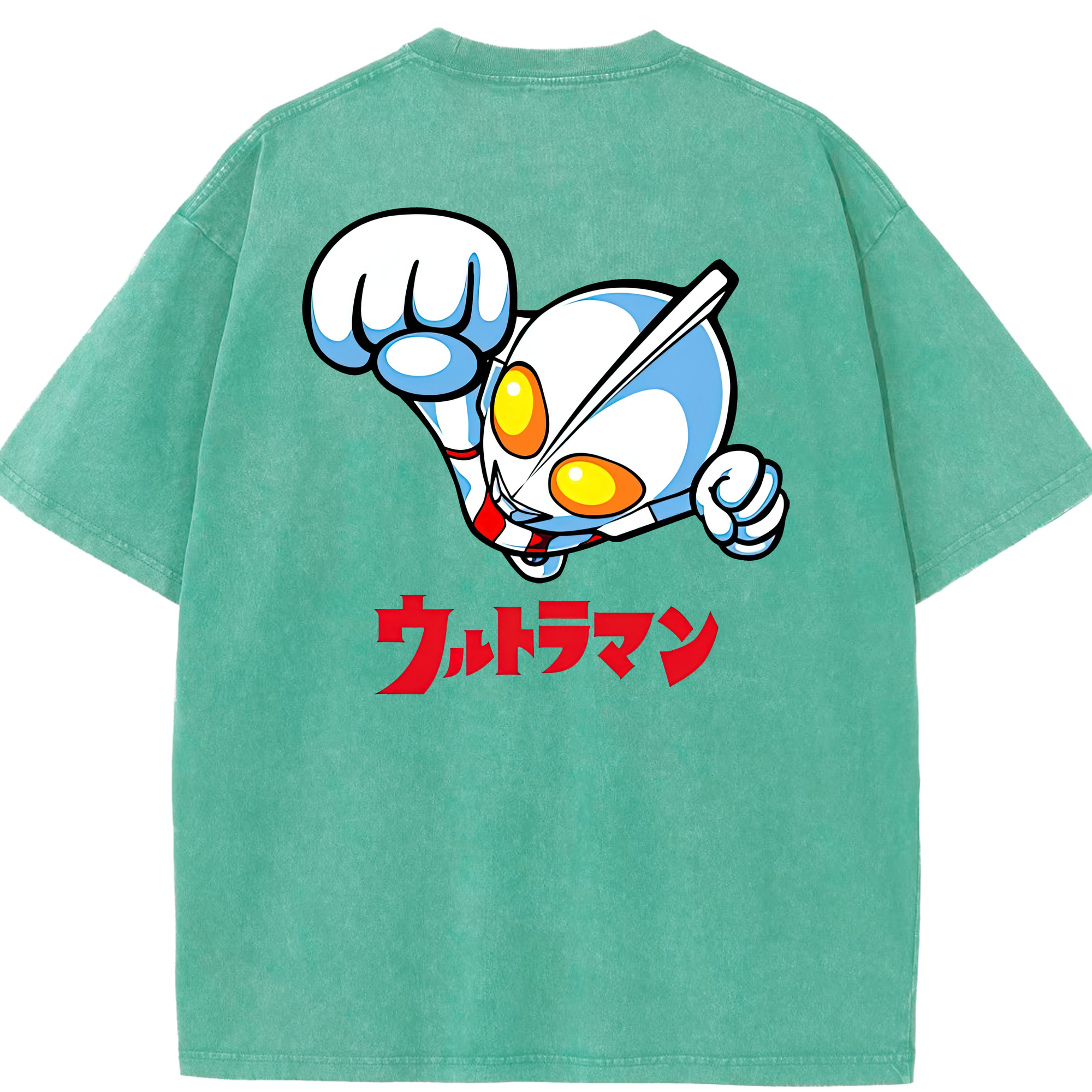 （画像用） ウルトラマン Ultraman 綿100% ヴィンテージ風 半袖Tシャツ（背面プリント）